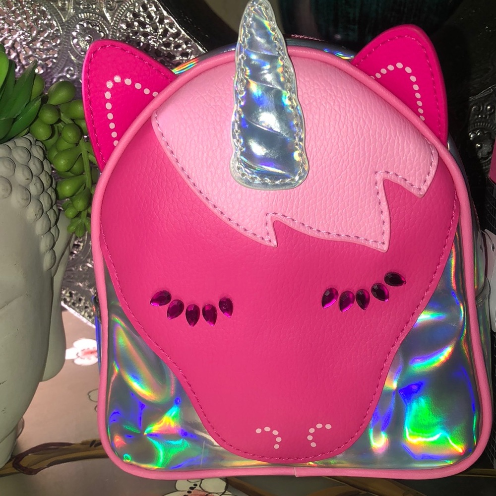 Bath and body Works mini unicorn backpack